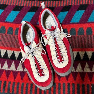 THE NORTH FACE Women's Red Suede Vibram Sole Sneaker Hiking Shoe - Size 11